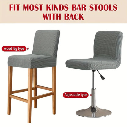 Solid Short Back Chair Covers for Home & Hotel