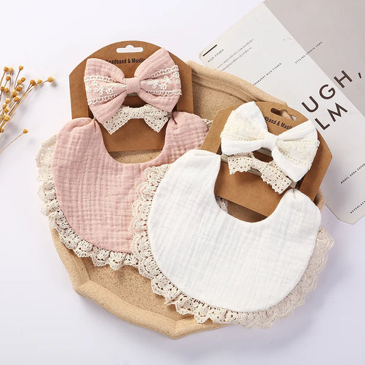 Solid Muslin Cotton Bib

