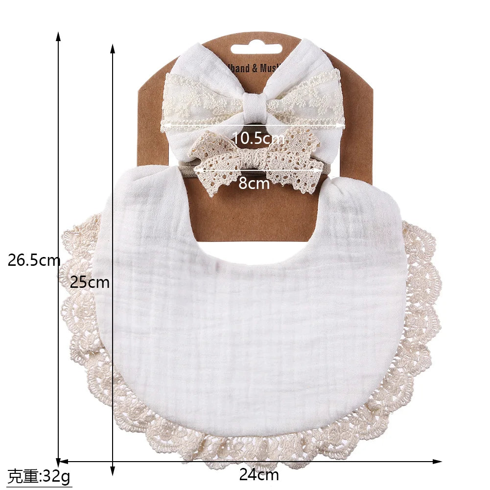 Solid Muslin Cotton Bib

