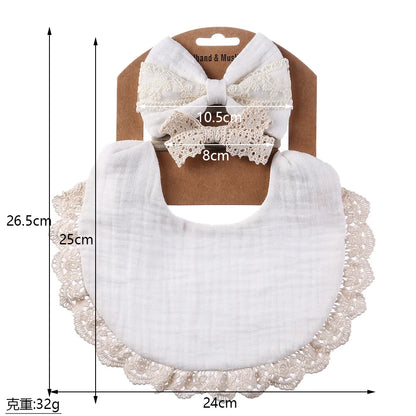 Solid Muslin Cotton Bib

