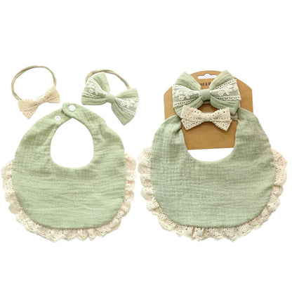 Solid Muslin Cotton Bib

