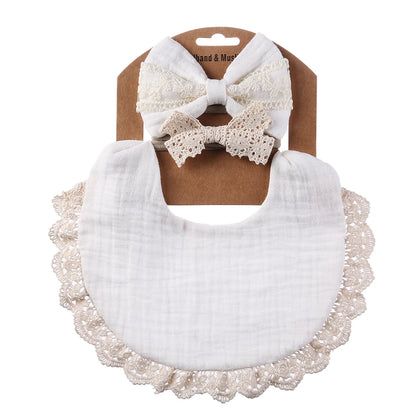 Solid Muslin Cotton Bib

