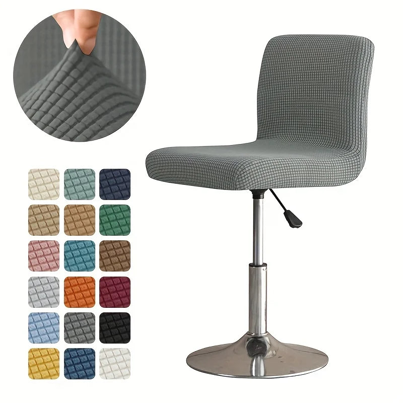 Solid Short Back Chair Covers for Home & Hotel