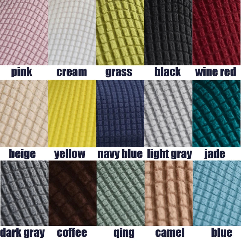 Solid Short Back Chair Covers for Home & Hotel