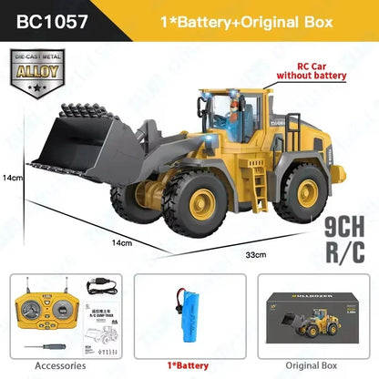 Light and Sound Remote Control Excavator Toy