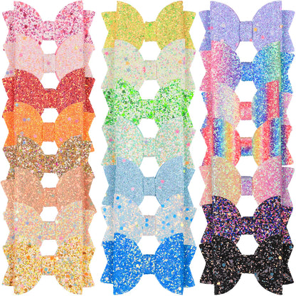Sparkly bows hair clips

