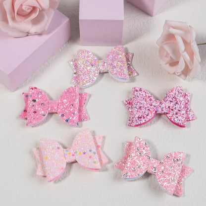 Sparkly bows hair clips

