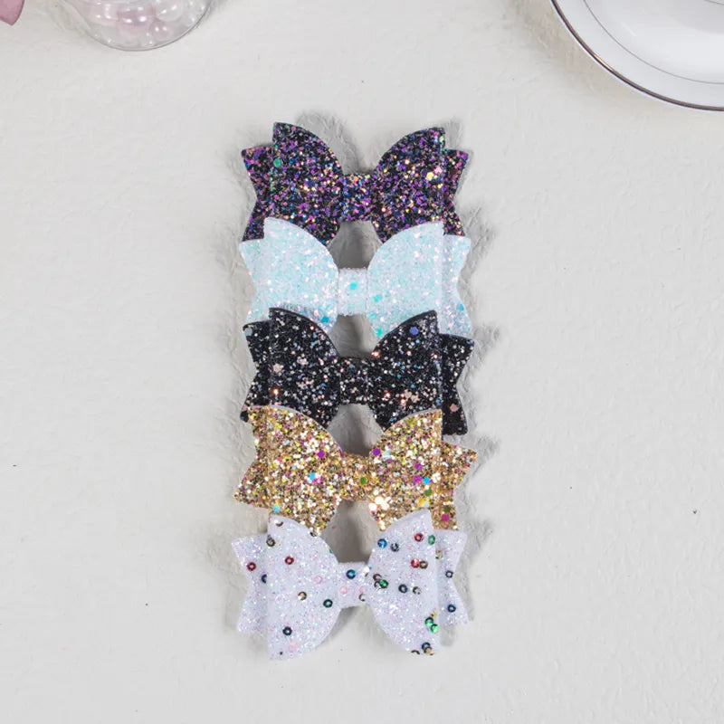 Sparkly bows hair clips


