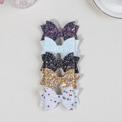 Sparkly bows hair clips

