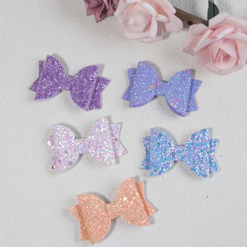 Sparkly bows hair clips

