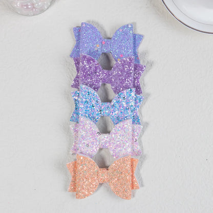 Sparkly bows hair clips


