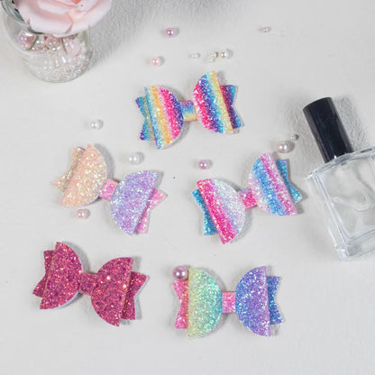 Sparkly bows hair clips

