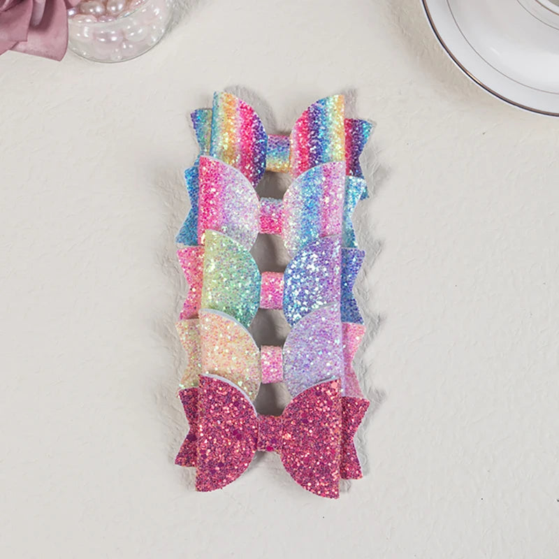 Sparkly bows hair clips

