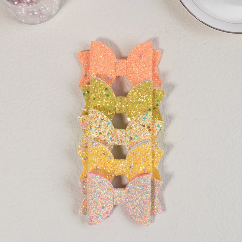 Sparkly bows hair clips

