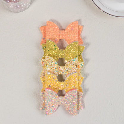 Sparkly bows hair clips

