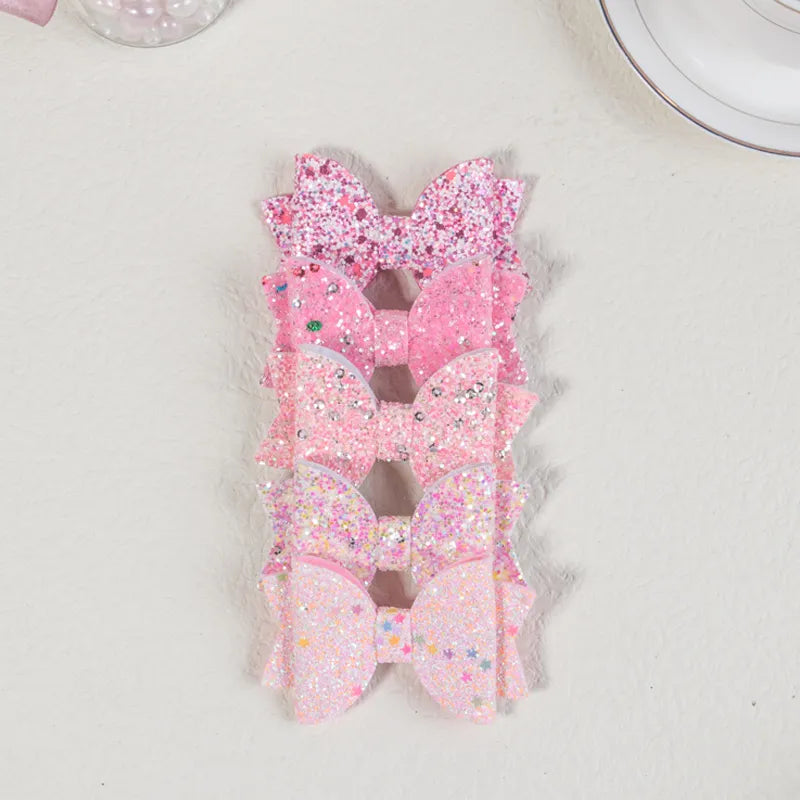 Sparkly bows hair clips

