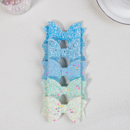Sparkly bows hair clips

