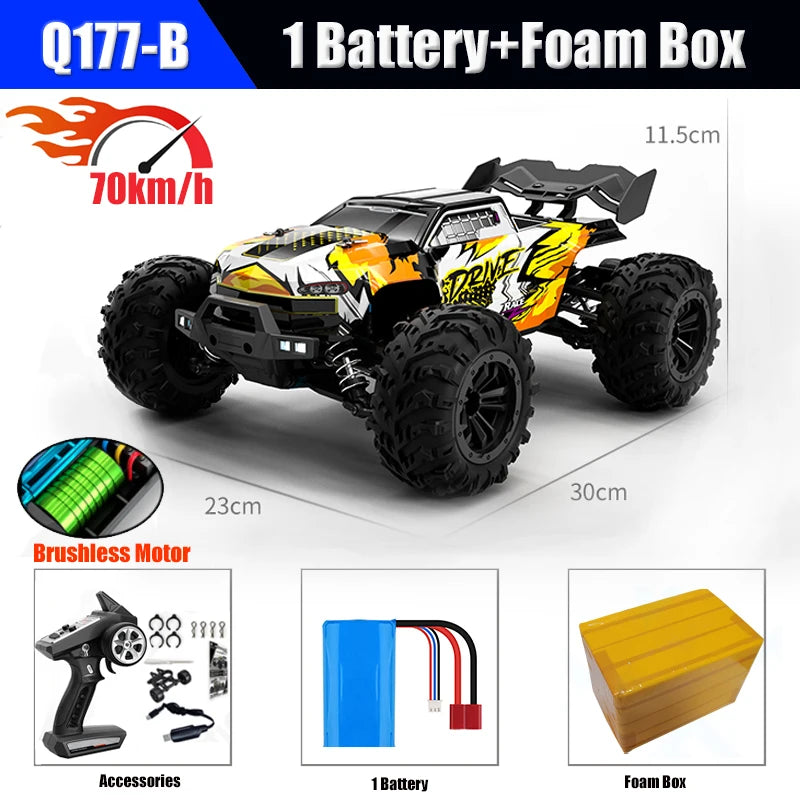 High-Speed 1:16 Brushless RC Off-Road Car