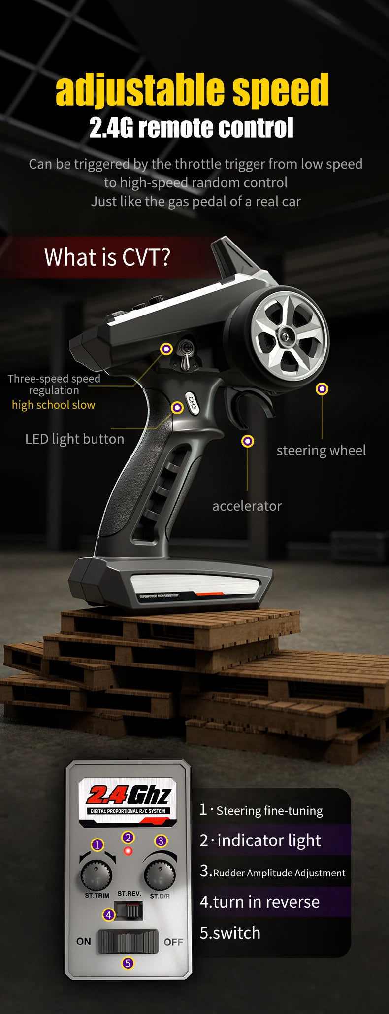 High-Speed 1:16 Brushless RC Off-Road Car