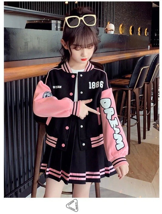 Splicing Letter Jacket

