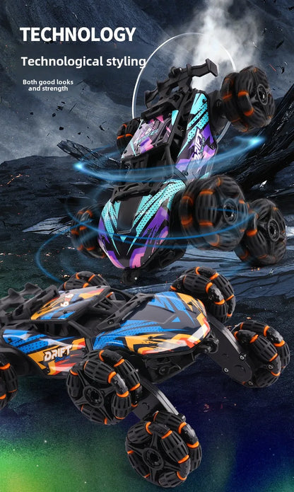 Spray Twisting Stunt RC Car - Six-Wheel Toy