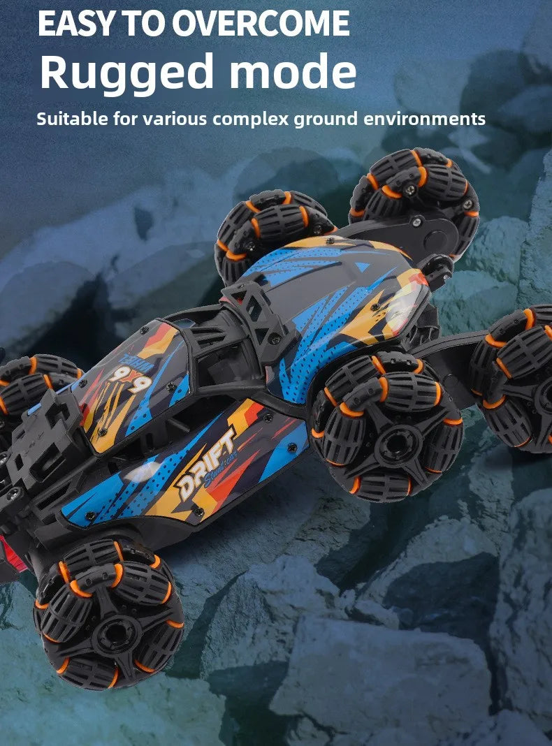 Spray Twisting Stunt RC Car - Six-Wheel Toy