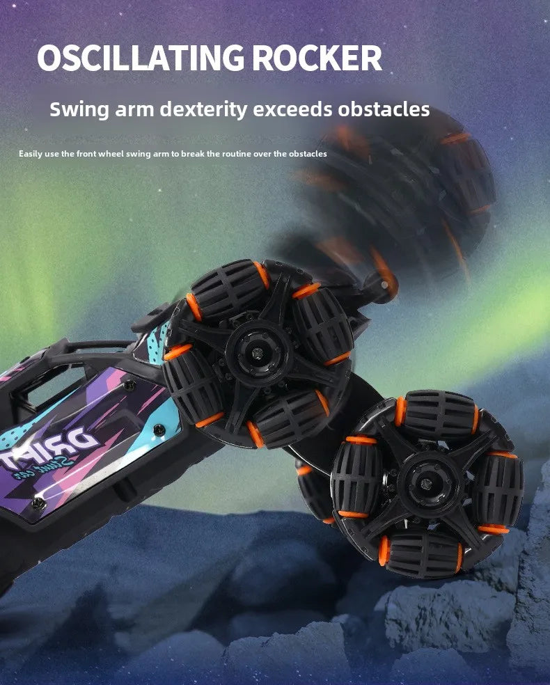 Spray Twisting Stunt RC Car - Six-Wheel Toy