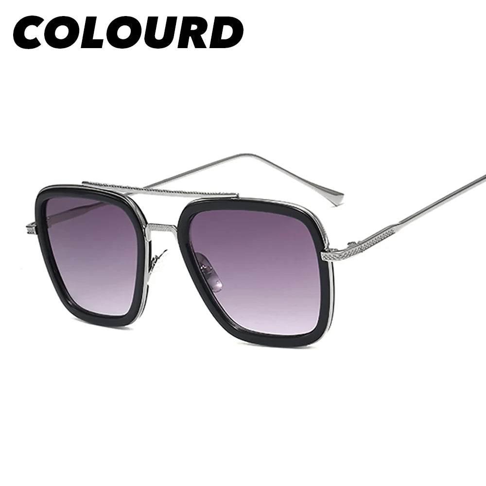 Steampunk Square Metal Frame Sunglasses
