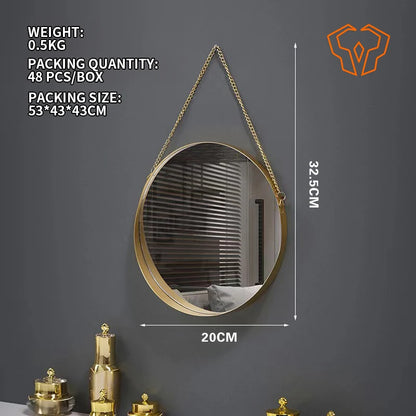 Square Washbasin Magnifying Wall Mounted Vanity Mirror