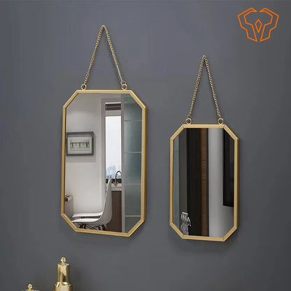 Square Washbasin Magnifying Wall Mounted Vanity Mirror