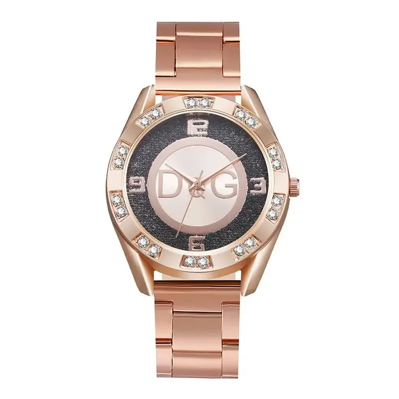 Women Luxury Rhinestone Stainless Steel Quartz Watch