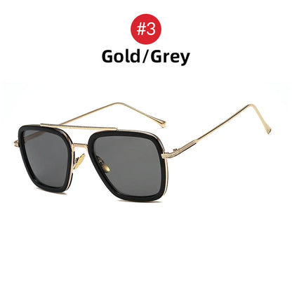 Steampunk Square Metal Frame Sunglasses