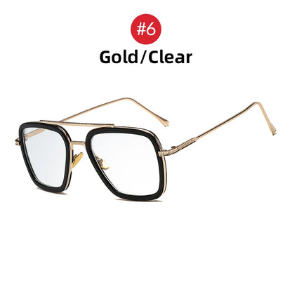 Steampunk Square Metal Frame Sunglasses