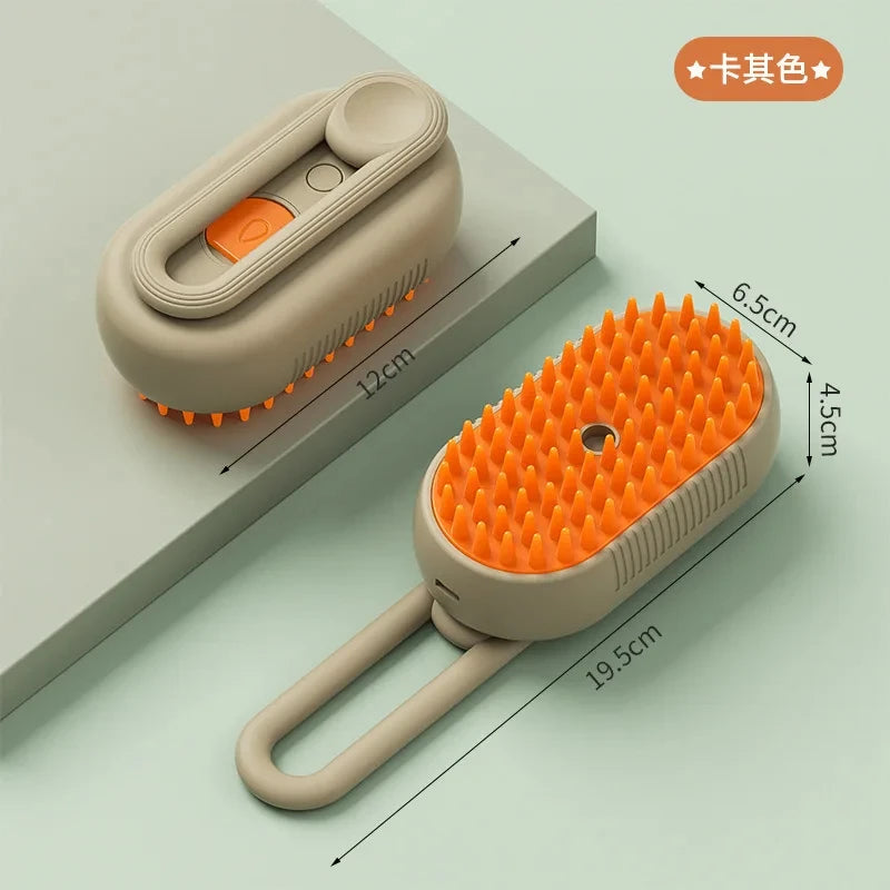 Steamy Hair Massage Electric Dog Grooming Brush