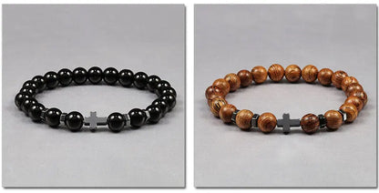 Steel Cross Bracelet

