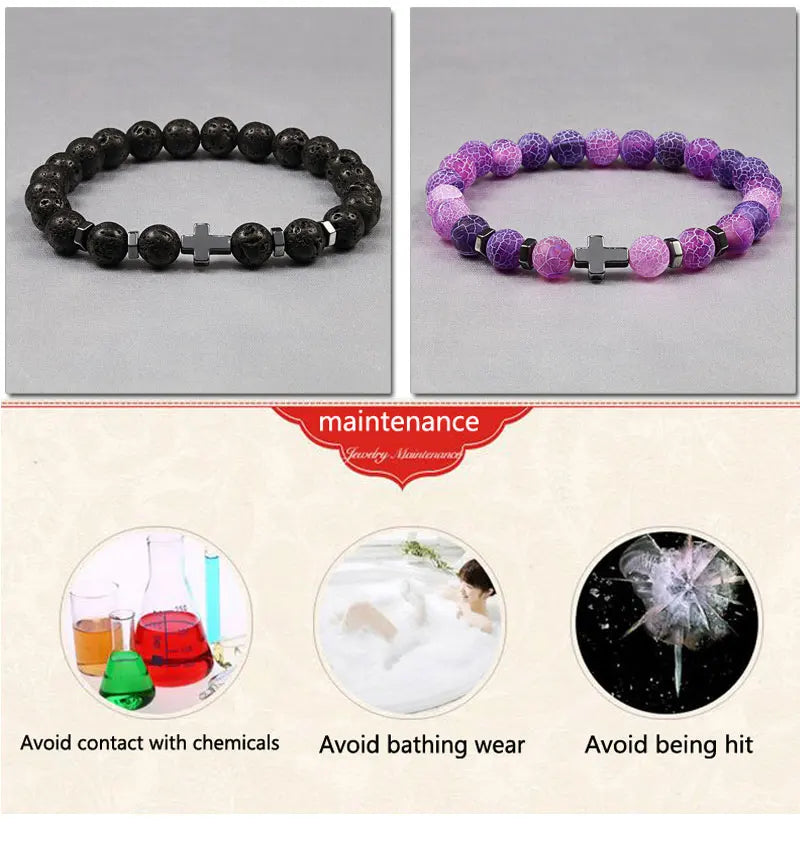 Steel Cross Bracelet

