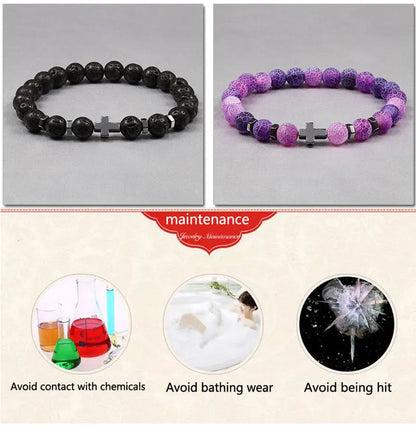 Steel Cross Bracelet

