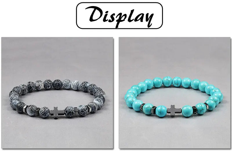 Steel Cross Bracelet

