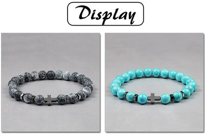 Steel Cross Bracelet

