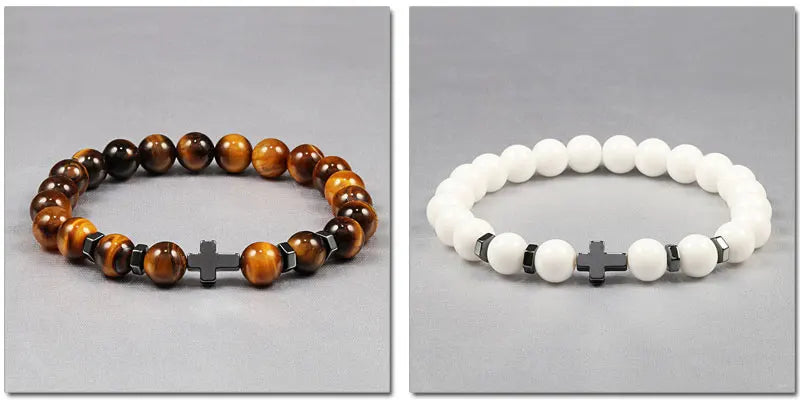 Steel Cross Bracelet

