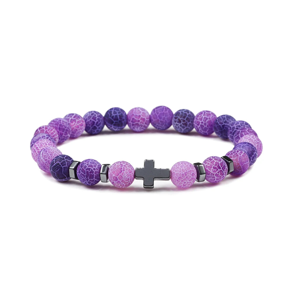 Steel Cross Bracelet

