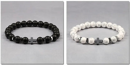 Steel Cross Bracelet

