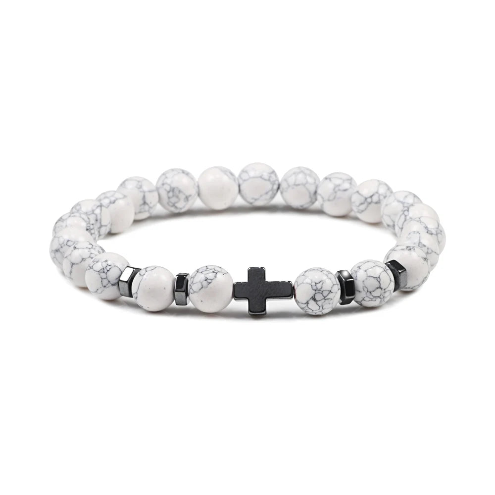 Steel Cross Bracelet

