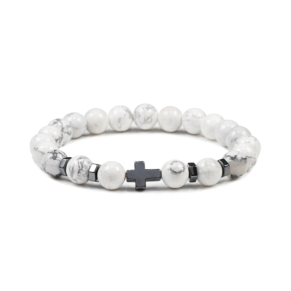 Steel Cross Bracelet

