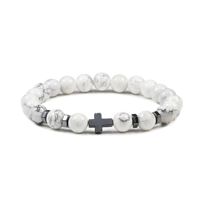 Steel Cross Bracelet

