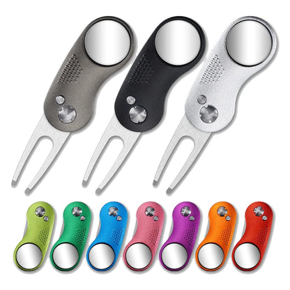 Steel Switchblade Golf Divot Repair Tool