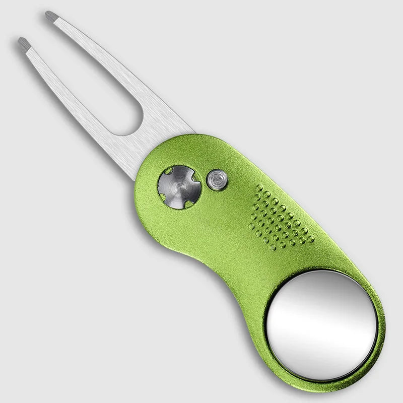 Steel Switchblade Golf Divot Repair Tool
