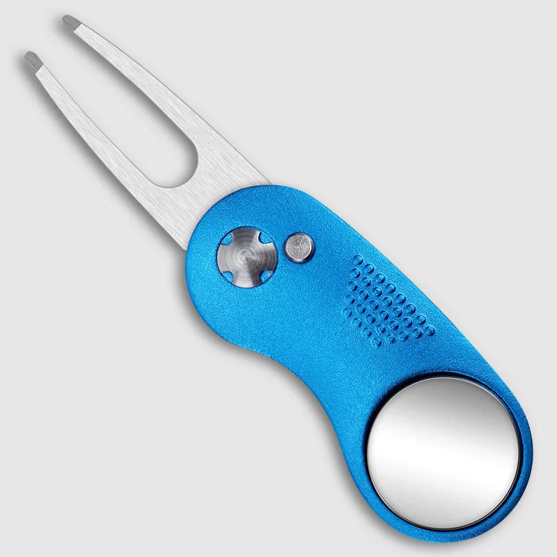 Steel Switchblade Golf Divot Repair Tool