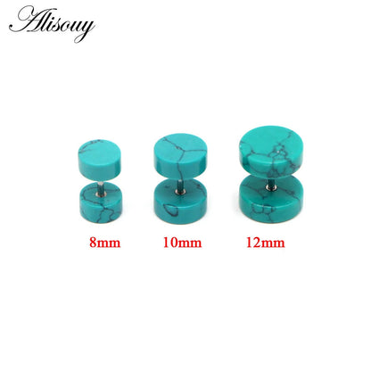 Stone Tunnel Earrings

