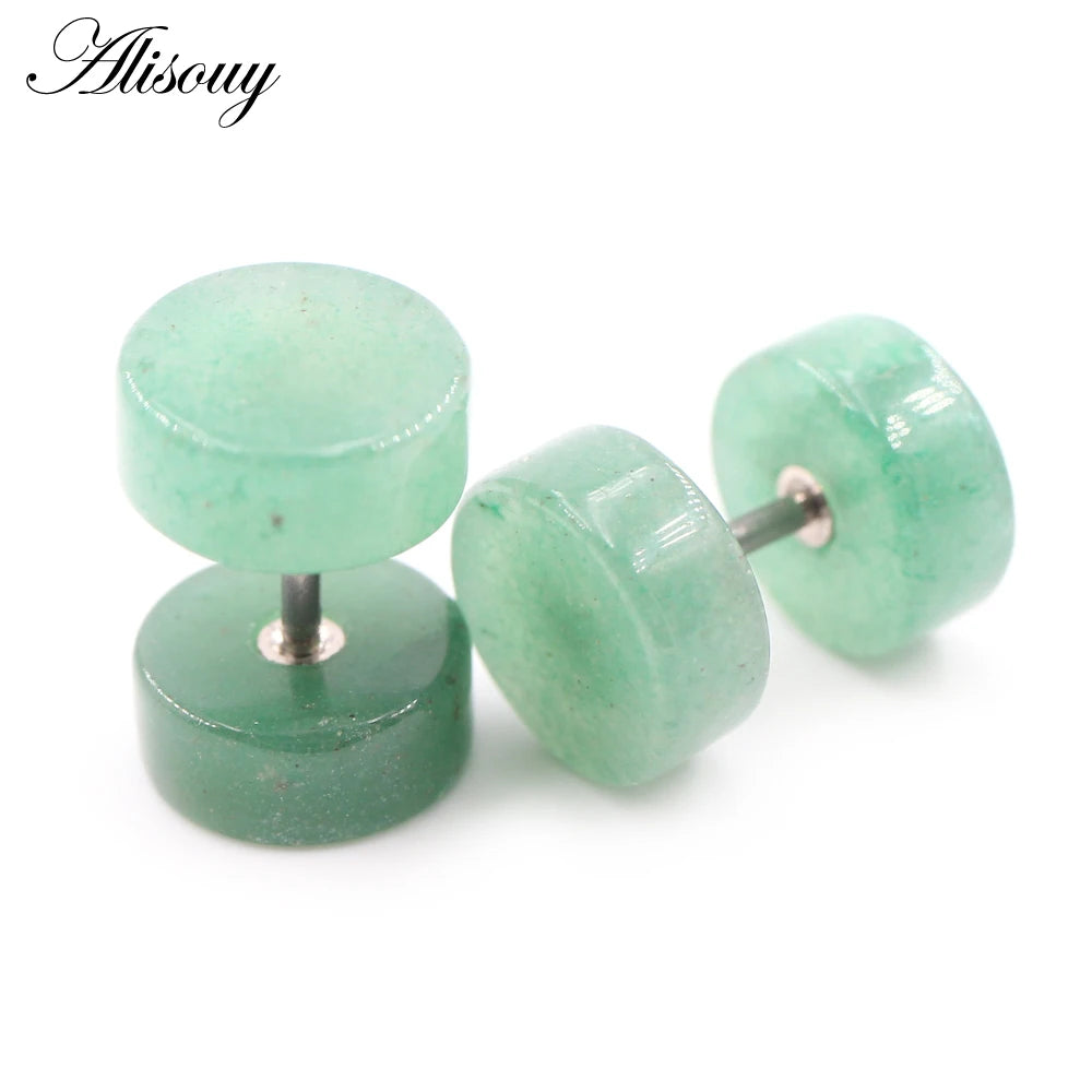 Stone Tunnel Earrings

